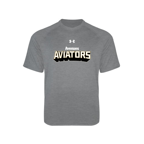  Under Armour Youth Grey Tech Tee - UA - Avenues Aviators Stacked