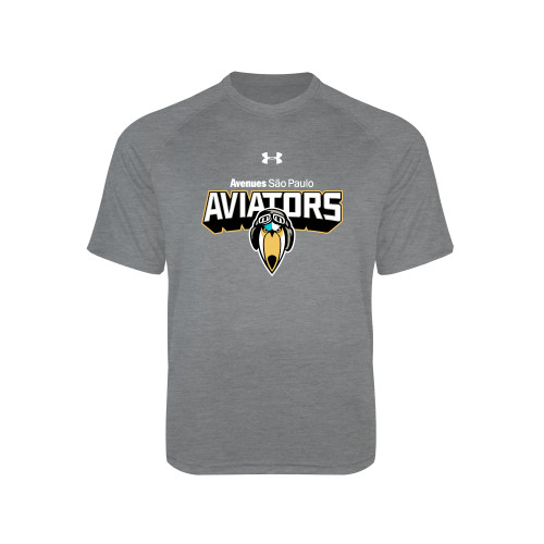  Under Armour Youth Grey Tech Tee - UA - Avenues Aviators Sao Paulo