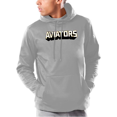  Under Armour Grey Armour Fleece Hoodie - Avenues Aviators