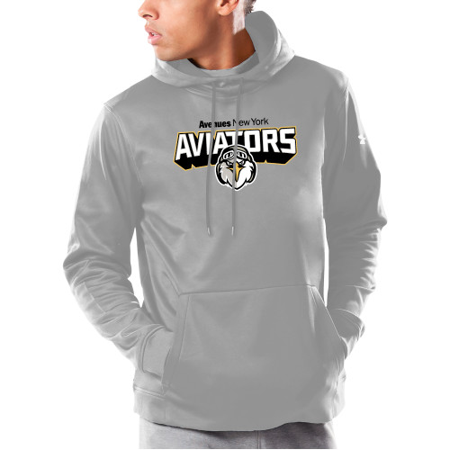  Under Armour Grey Armour Fleece Hoodie - Avenues Aviators New York