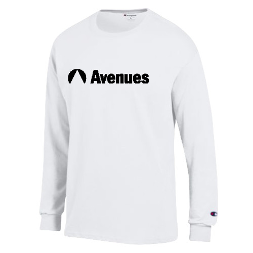 Avenues Champion White Long Sleeve T Shi