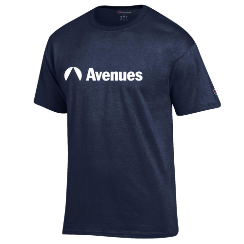  Champion Navy T Shirt - Avenues Primary Mark Flat