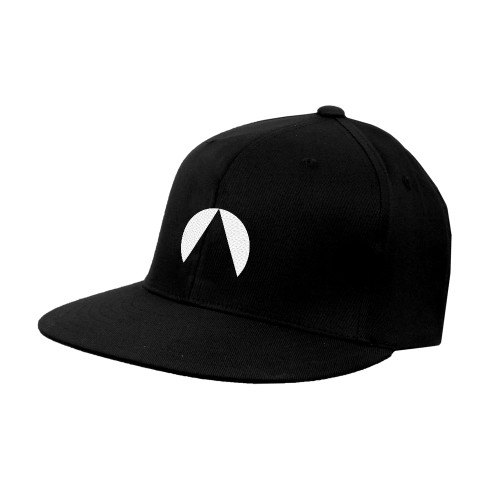 Avenues Black Flat Bill Snapback Hat