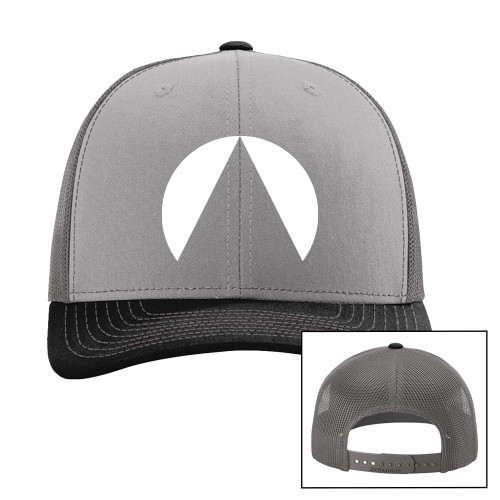  Richardson Grey/Charcoal/Black Trucker Hat - Avenues Global A