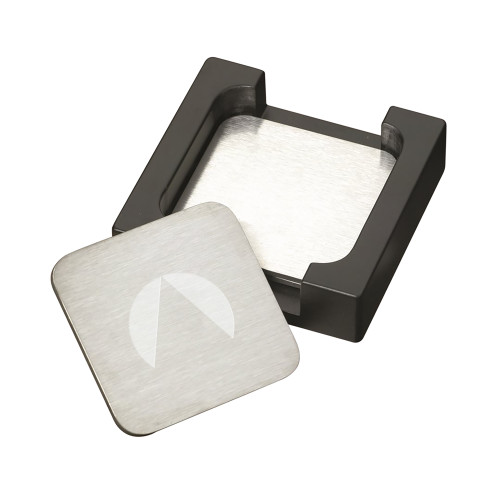 Avenues Stainless Steel Coaster Set