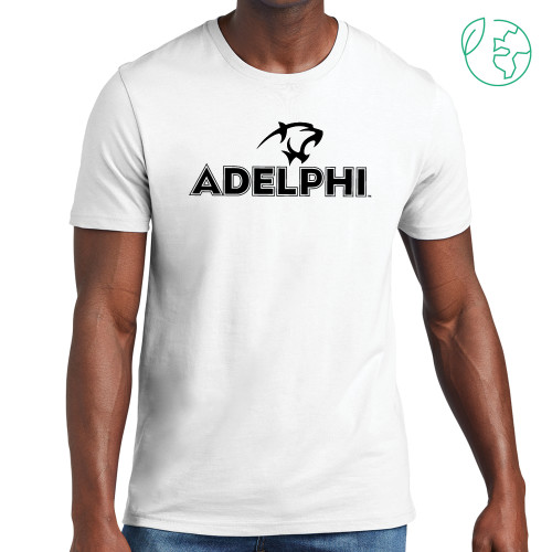  Allmade White Organic Cotton Tee - Adelphi with Panther Head