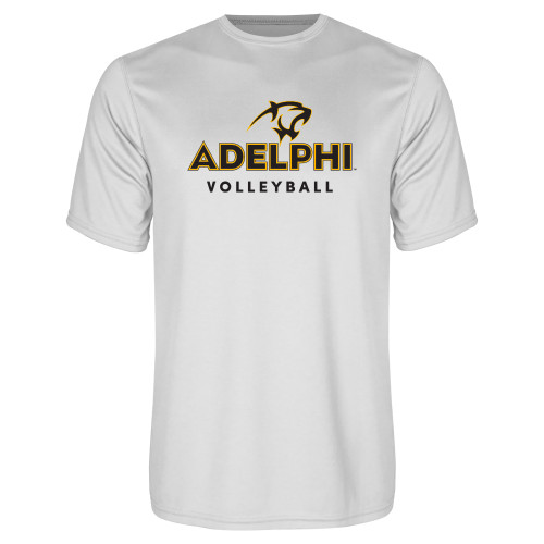  White Performance Tee - Volleyball