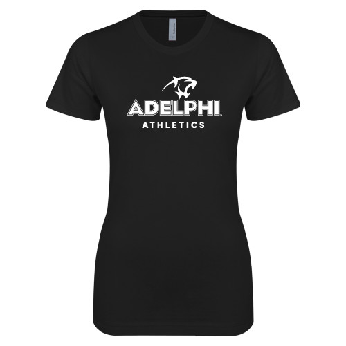  Next Level Womens Black Boyfriend Tee - Athletics