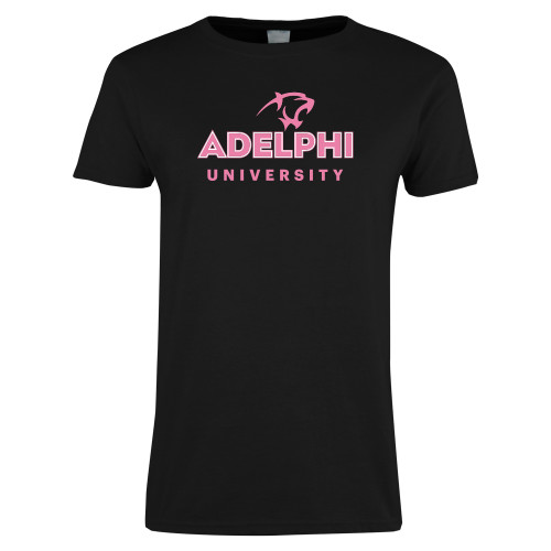  Womens Black Short Sleeve Tee - BCA Adelphi University