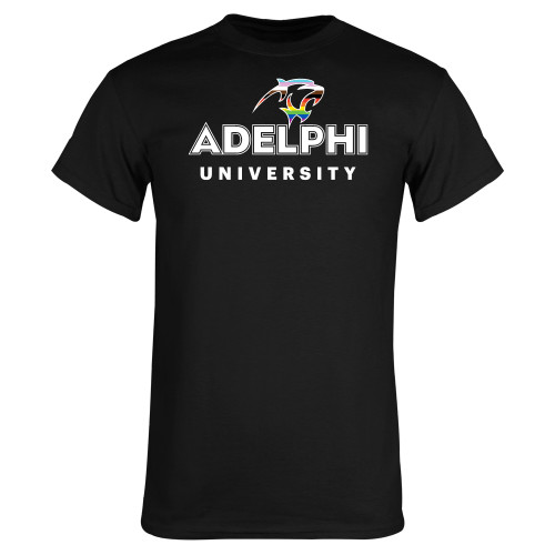  Black T Shirt - Adelphi Pride University Institutional