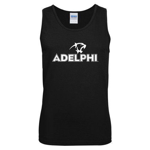  Black Tank Top - Adelphi with Panther Head