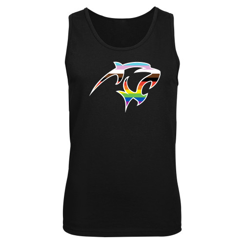  Black Tank Top - Adelphi Pride Mascot Head