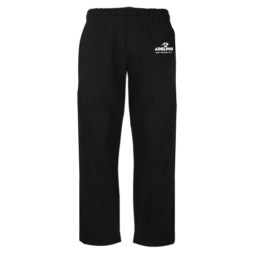  Black Fleece Open Bottom Pant - Panther Head Adelphi University