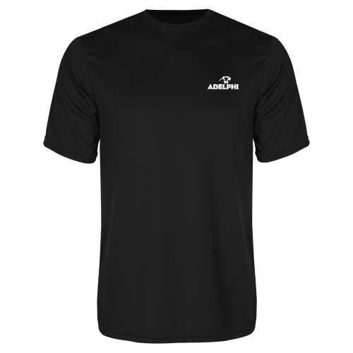  Black Performance Tee - Adelphi with Panther Head
