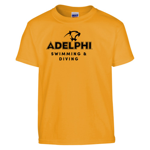  Youth Gold T Shirt - Swimming and Diving