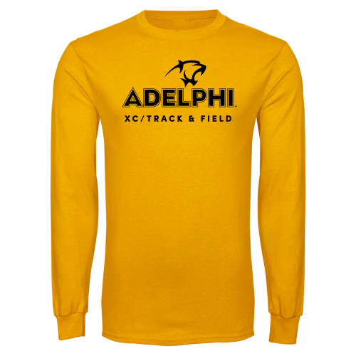 Gold Long Sleeve T Shirt - XC Track and Field