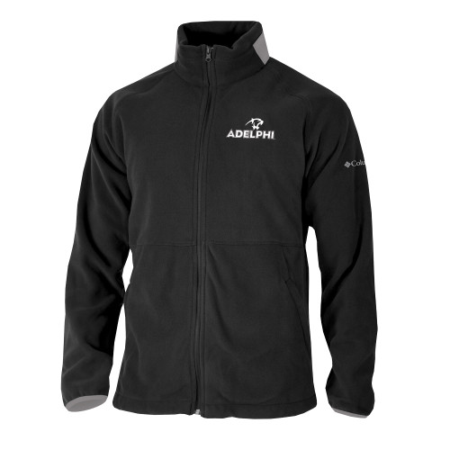  Columbia Black Everest Ridge Fleece Full Zip Jacket - Adelphi with Panther Head