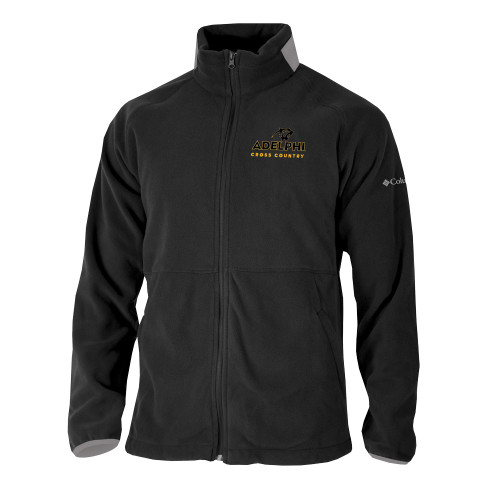  Columbia Black Everest Ridge Fleece Full Zip Jacket - Cross Country