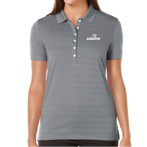  Callaway Womens Steel Grey Opti Vent Polo - Adelphi with Panther Head