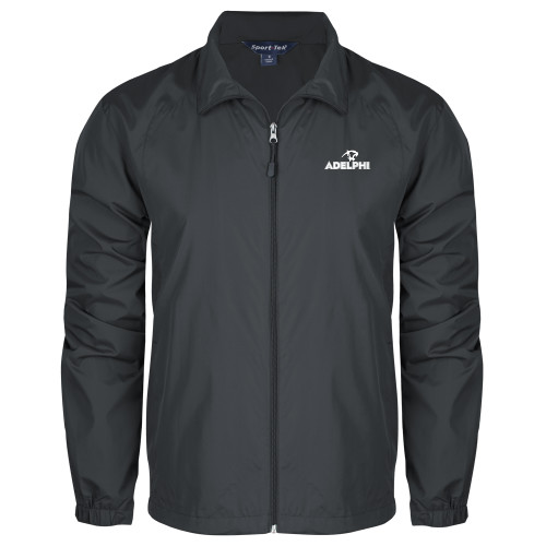  Charcoal Full Zip Wind Jacket - Adelphi with Panther Head