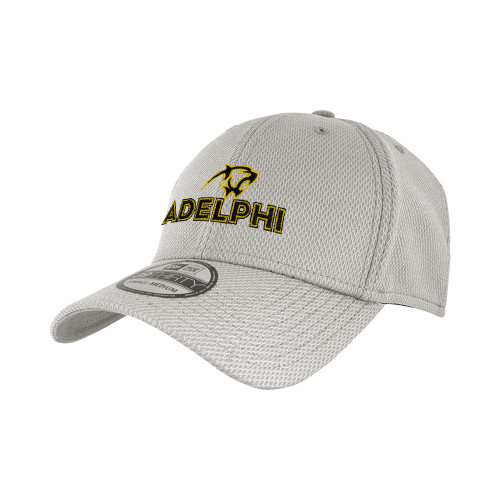  New Era Light Grey Diamond Era 39Thirty Stretch Fit Hat - Adelphi with Panther Head