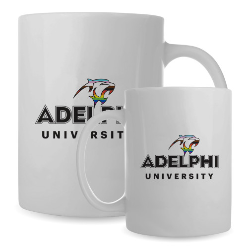  Full Color White Mug 15oz - Adelphi Pride University Institutional