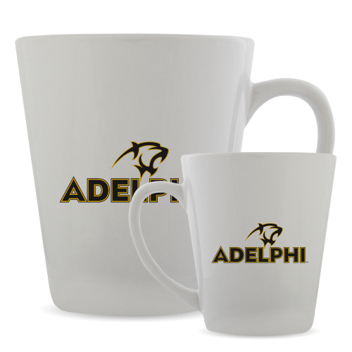 Full Color Latte Mug 12oz - Adelphi with Panther Head