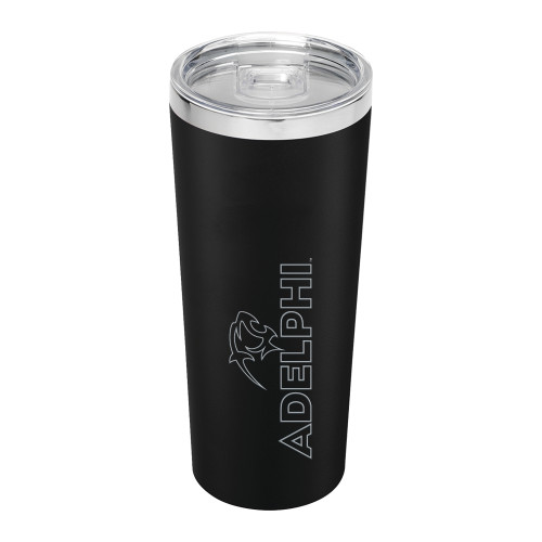 Thor Vacuum Insulated Black Tumbler 22oz - Adelphi with Panther Head Engraved