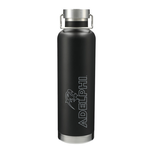  Thor Copper Vacuum Insulated Black Bottle 32oz - Adelphi with Panther Head Engraved