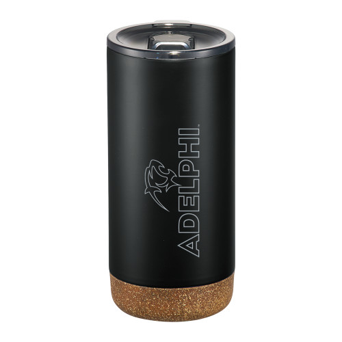  Valhalla Vacuum Insulated Black Tumbler 16oz - Adelphi with Panther Head Engraved