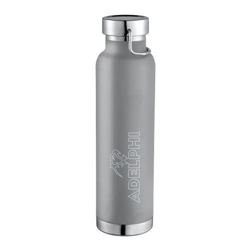 Thor Copper Vacuum Insulated Grey Bottle 22oz - Adelphi with Panther Head Engraved
