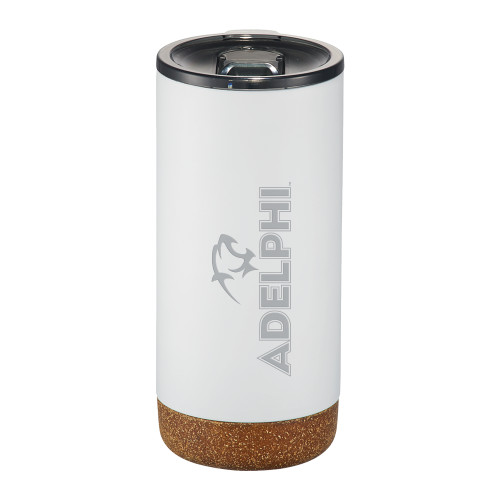  Valhalla Vacuum Insulated White Tumbler 16oz - Adelphi with Panther Head Engraved