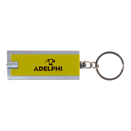  Turbo Gold Flashlight Key Holder - Adelphi with Panther Head