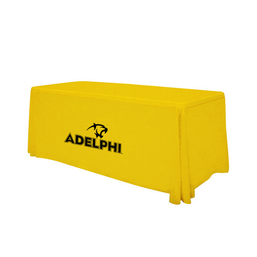  Gold 6 foot Table Throw - Adelphi with Panther Head