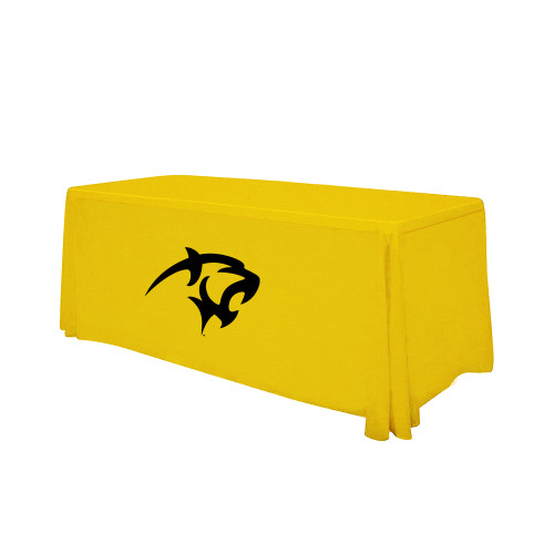  Gold 6 foot Table Throw - Panther Head