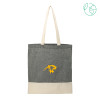 Thumbnail image for  Split Recycled Black Cotton Twill Convention Tote