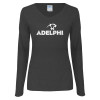 Thumbnail image for  Womens Dark Heather Long Sleeve V Neck Tee 