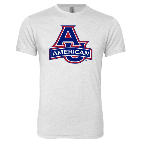  Next Level Heather White Triblend Tee - Primary Mark