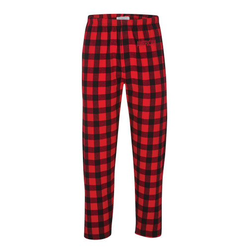  Boxercraft Red/Black Buffalo Unisex Flannel Pajama Pant - Wordmark