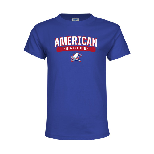  Youth Royal T Shirt - American Eagles with Eagle Head