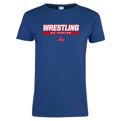  Womens Royal Short Sleeve Tee - Wrestling