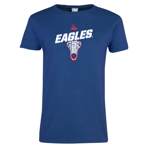  Womens Royal Short Sleeve Tee - Lacrosse