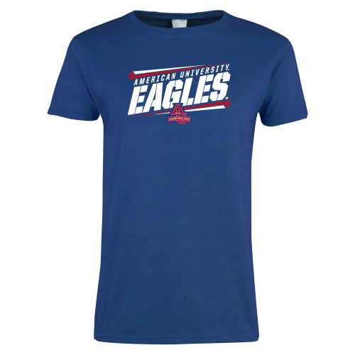 American University Womens Royal Short Sleeve Tee