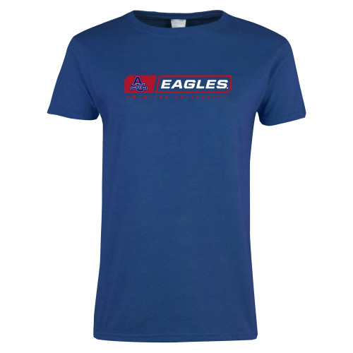  Womens Royal Short Sleeve Tee - Eagles American University