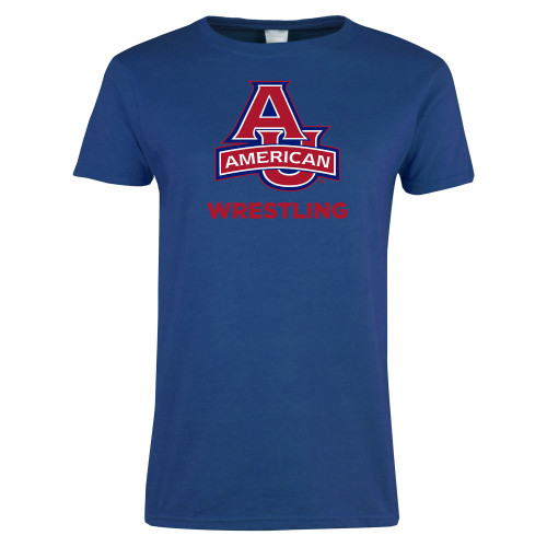  Womens Royal Short Sleeve Tee - Wrestling