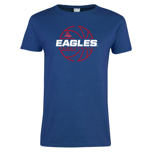  Womens Royal Short Sleeve Tee - Basketball