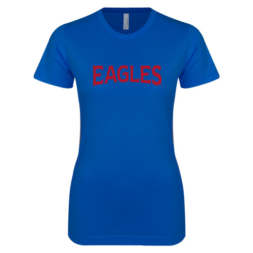  Next Level Womens Royal Boyfriend Tee - Wordmark 2