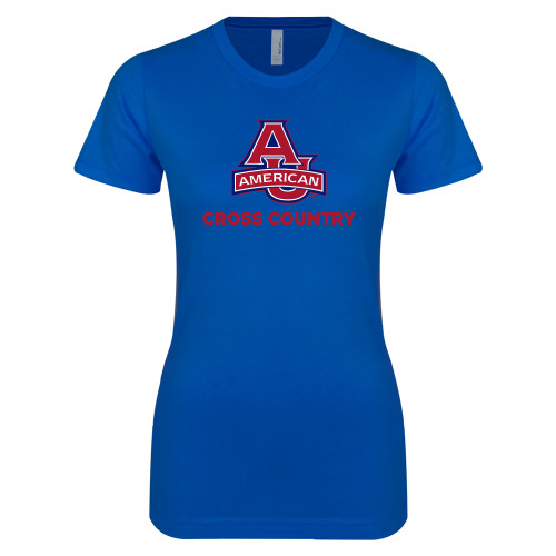  Next Level Womens Royal Boyfriend Tee - Cross Country