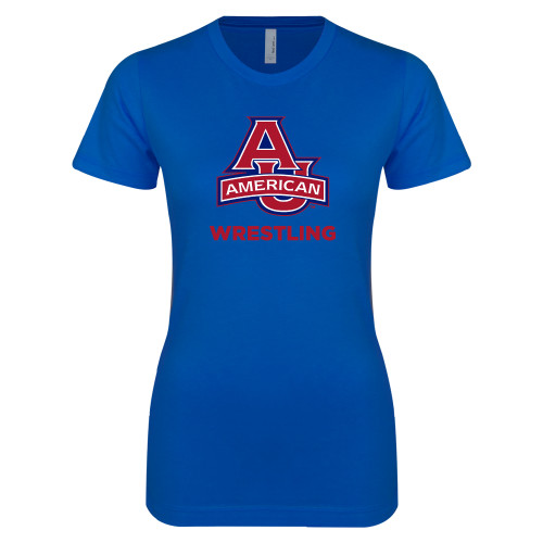  Next Level Womens Royal Boyfriend Tee - Wrestling