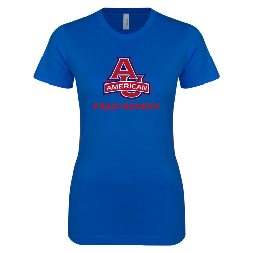 Next Level Womens Royal Boyfriend Tee - Field Hockey